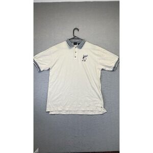 Vintage Bugs Bunny Looney Tunes Polo‎ Shirt Mens Medium Warner Bros Golf 90s